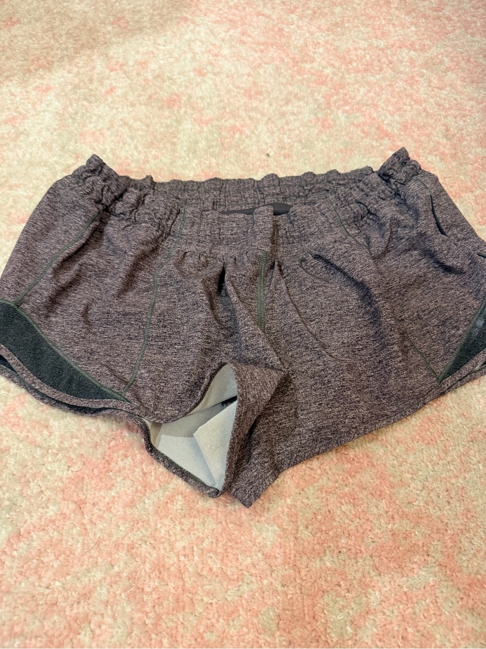 lululemon athletica Heather Charcoal Gray Athletic Shorts